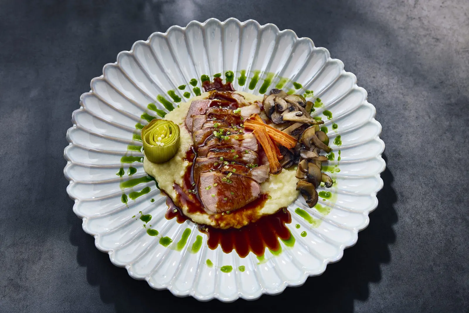 A main course from the Tindasel three-course dinner
